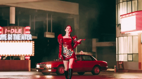 Tomboy Gidle Miyeon Badass Walk GIF