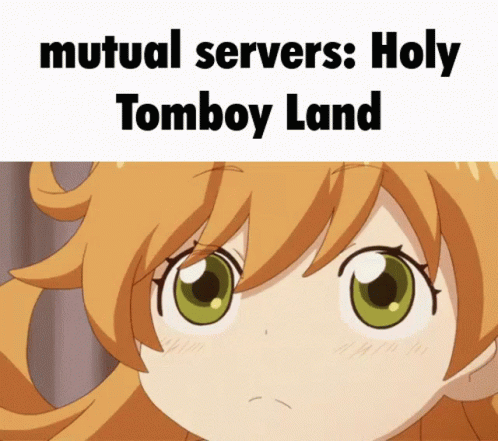 Tomboy Meme Mutual Servers GIF