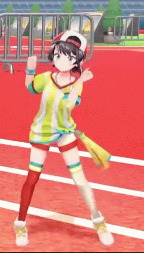 Tomboy Oozora Subaru Step Dance GIF