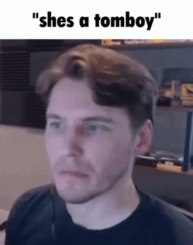 Tomboy Reaction Youtuber Jerma985 GIF