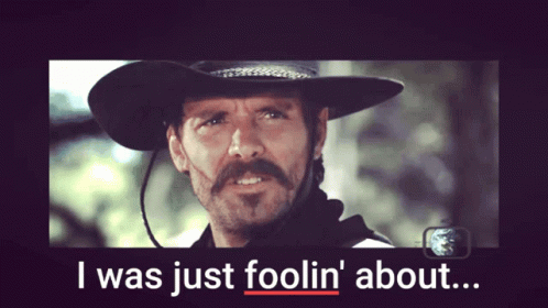 Tombstone Michael Biehn Just Foolin GIF