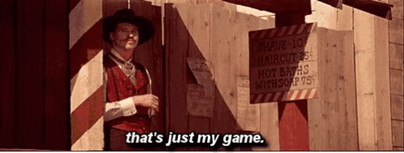Tombstone Michael Biehn Just Playing Game GIF