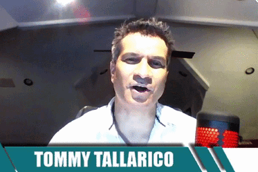 Tommy Tallarico Is Talking Into A Microphone In A Video Call GIF