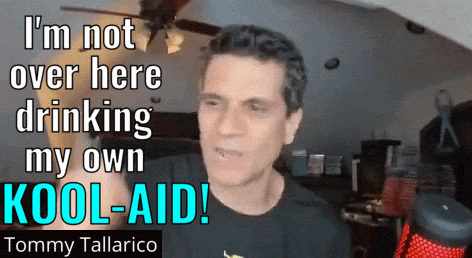 Tommy Tallarico Says That He Is Not Over Here Drinking His Own Kool Aid GIF