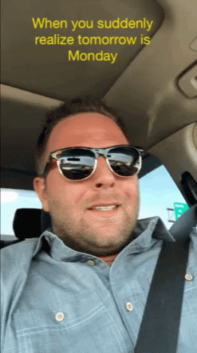 Tomorrow Is Monday Awkward Smile GIF