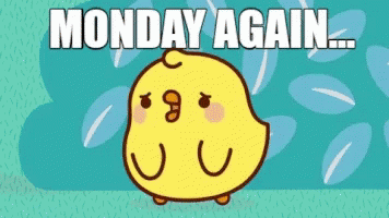 Tomorrow Is Monday Cute Little Chick GIF