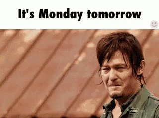 Tomorrow Is Monday Daryl Dixon Walking Dead Crying GIF