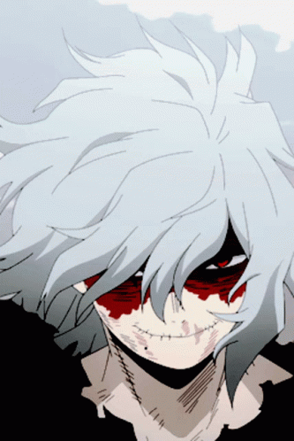 Tomura Shigaraki Bloody Cracked Face GIF