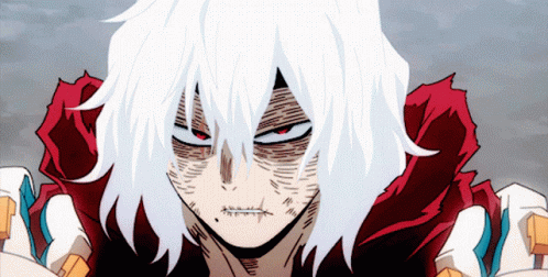 Tomura Shigaraki Face Off My Hero Academia GIF