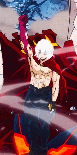 Tomura Shigaraki Fiery Background GIF