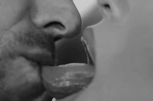 Tongue Out Rough Kiss GIF