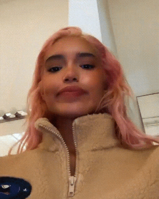 Tongue Out Teasing Playful Sabrina Sada Selfie GIF