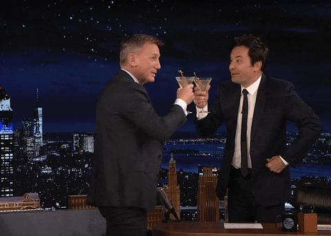 Tonight Show Drinking Happy Birthday Champagne GIF