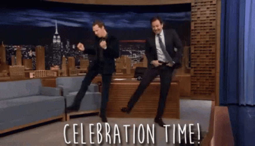 Tonight Show With Jimmy Fallon Celebration Dance GIF
