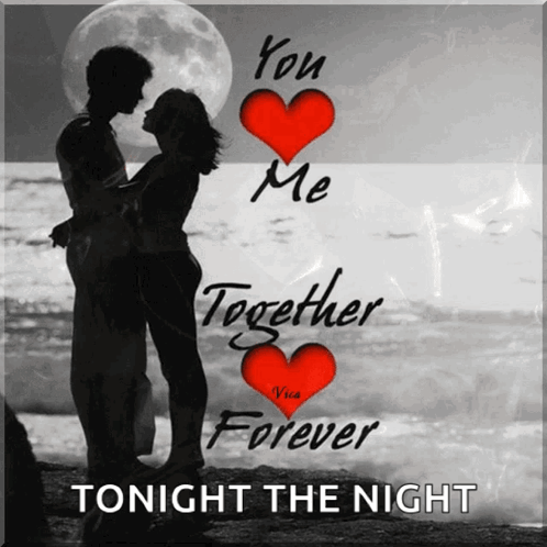 Tonight the Night Man and Woman Hugging