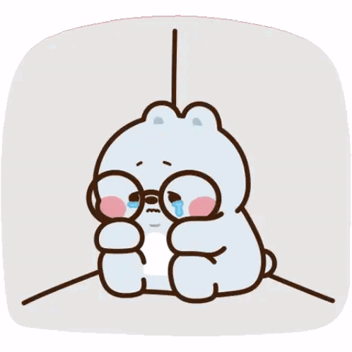 Tonton Bear Cries In The Corner GIF