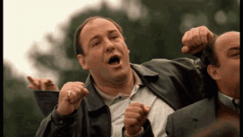 Tony Soprano Cheering GIF