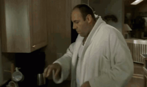Tony Soprano In Kitchen GIF