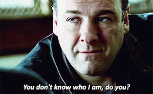 Tony Soprano You Don't Know Who I Am GIF