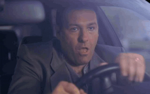Tony Soprano Driving GIF