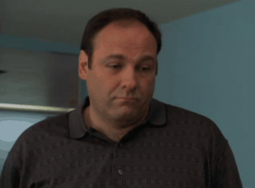 Tony Soprano Sad Face GIF
