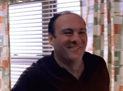 Happy Tony Soprano GIF