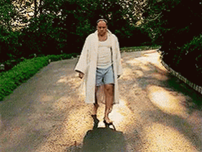 Tony Soprano Bathrobe GIF