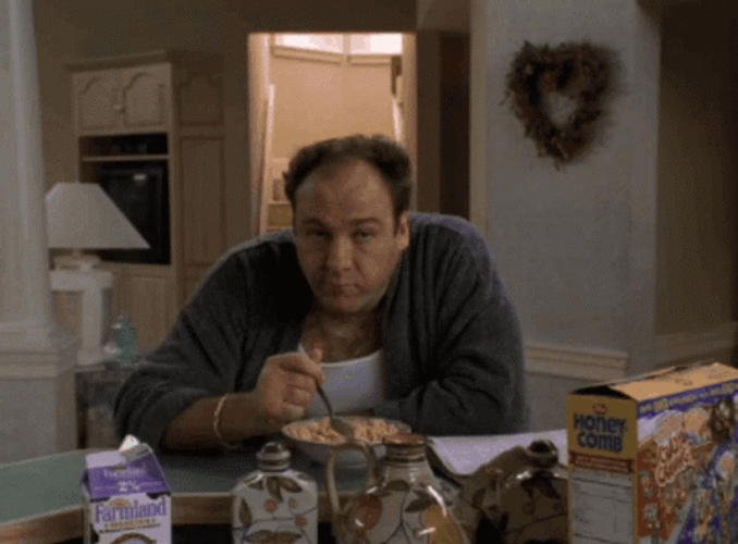 Tony Soprano Eating GIF