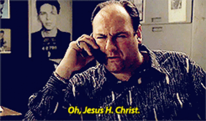 Tony Soprano Shocked GIF