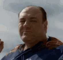 Tony Sopranos Happily Chewing GIF