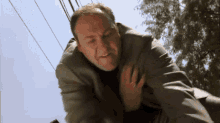 Tony Sopranos Knocking Down Man GIF