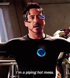 Tony Stark Hot Mess GIF