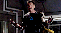 Tony Stark Iron Man Fist Up GIF