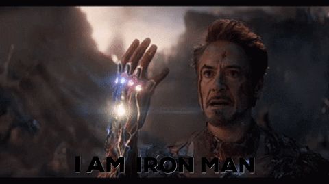 Tony Stark Shouting Iron Man GIF