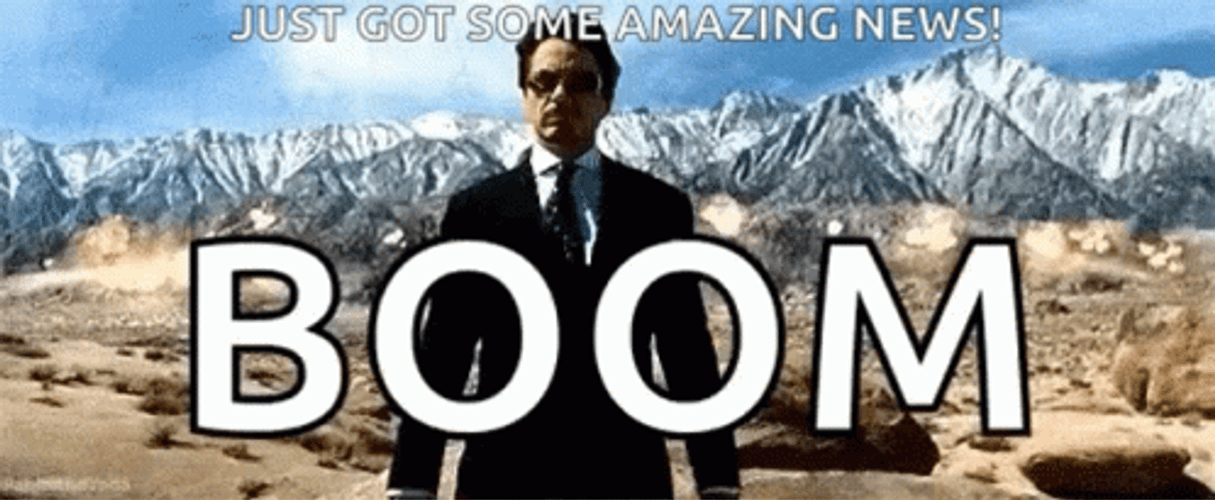 Tony Starks Boom Goes The Dynamite GIF