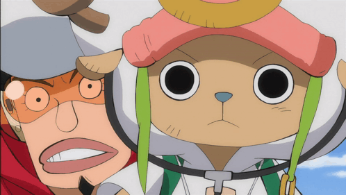 Tony Tony Chopper Pink And Yellow Hat GIF