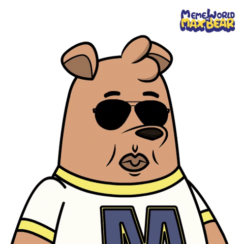 Too Cool Bear Pants Wearing Shades GIF