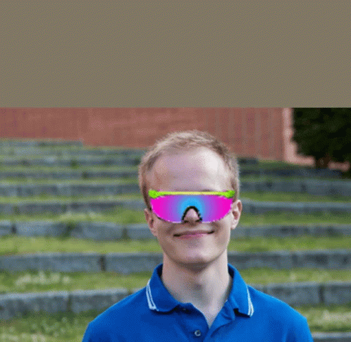 Too Cool Cute Kid Rainbow Shades GIF