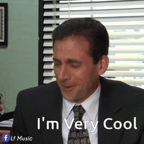 Too Cool Michael Scott The Office GIF
