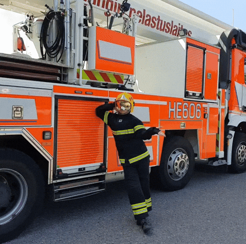 Too Cool Suave Firefighter GIF