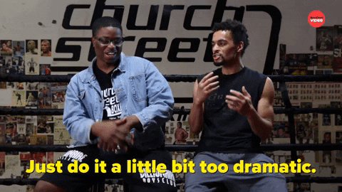 Too Dramatic Boxing Review GIF