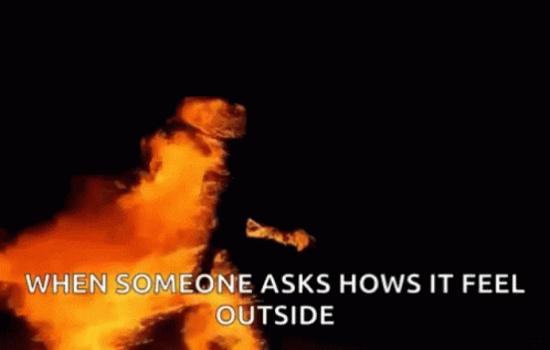 Too Hot Burning Body Walk GIF