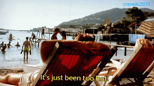 Too Hot Enjoy The Beach GIF