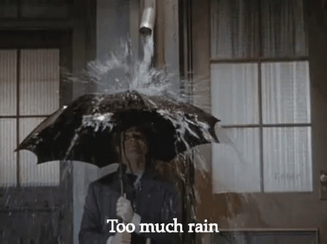 Jim Carrey In Rain GIF