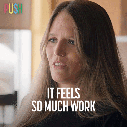 Too Much Work Natasha Urkow Push GIF