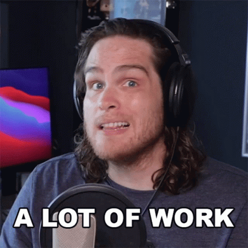 Too Much Work Youtuber Sam Johnson GIF