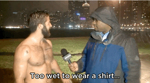 Too Soaking Wet To Wear A Shirt GIF