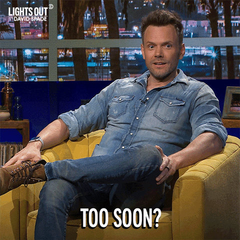 Too Soon David Spade Show Lights Out GIF