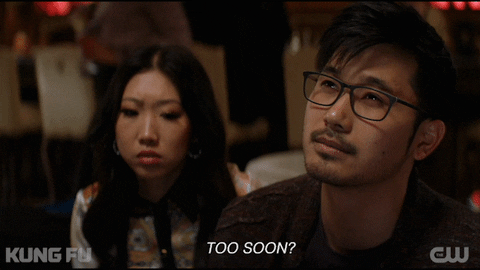 Too Soon Kung Fu Ryan And Althea Shen GIF