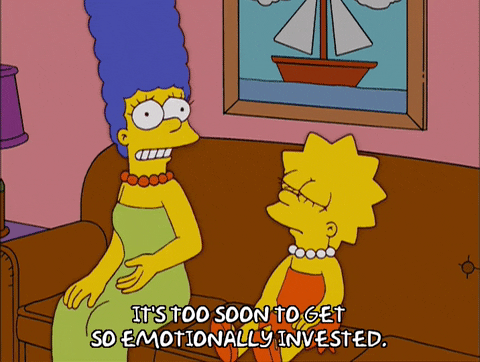 Too Soon Marge And Lisa Simpsons GIF
